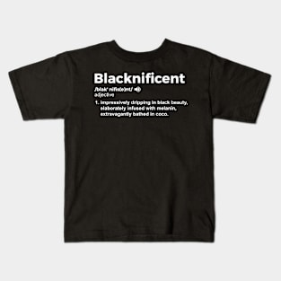 Blacknificent Definition Kids T-Shirt